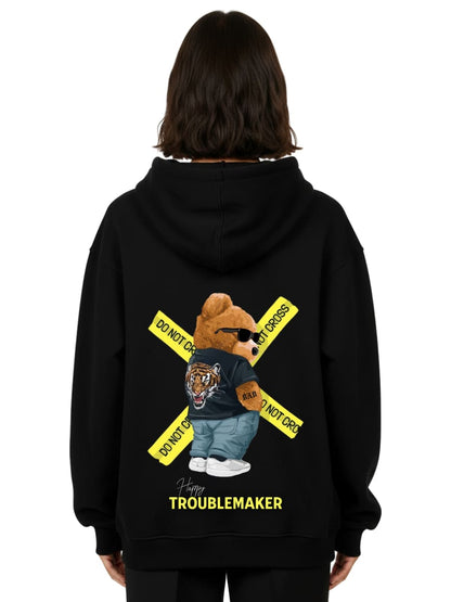 Happy Troublemaker - Oversized Hoodie
