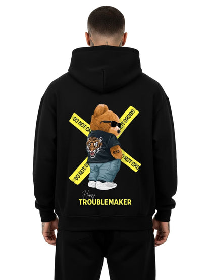 Happy Troublemaker - Oversized Hoodie