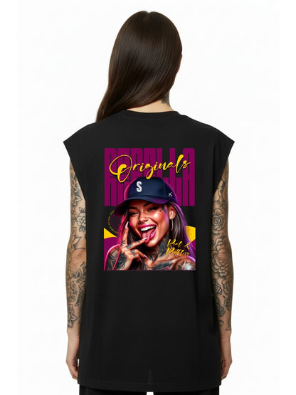 Rebella - Sleeveless Oversized Tee