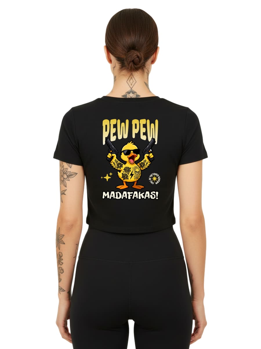 Pew Pew Madaf*kas - Ladies Cropped Tee