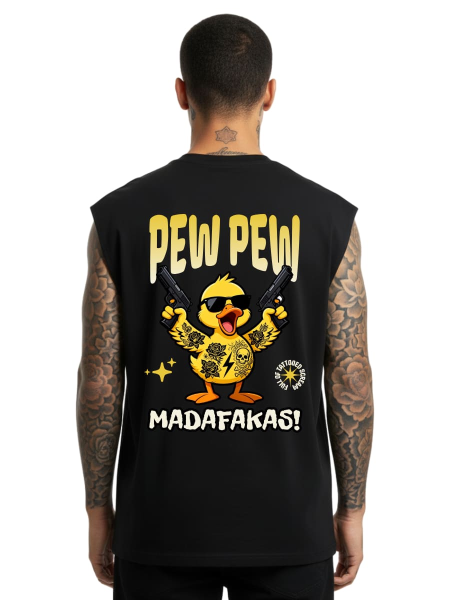 Pew Pew Madaf*kas - Sleeveless Oversized Tee
