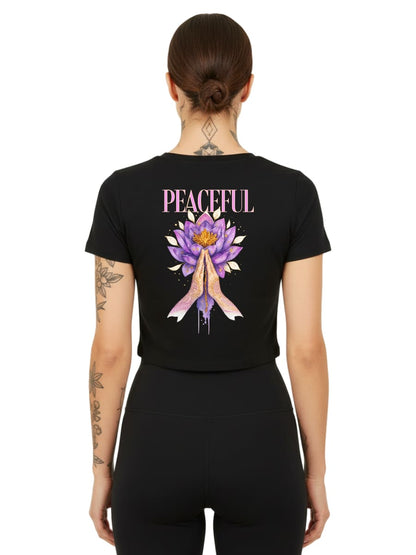 Peaceful Spirit - Ladies Cropped Tee