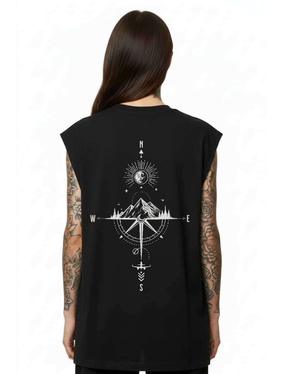 Explorer Spirit - Sleeveless Oversized Tee