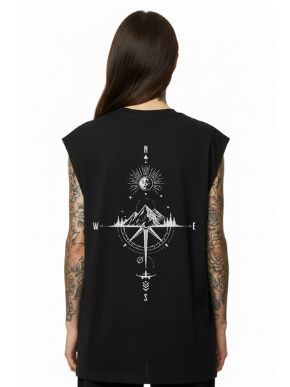 Explorer Spirit - Sleeveless Oversized Tee