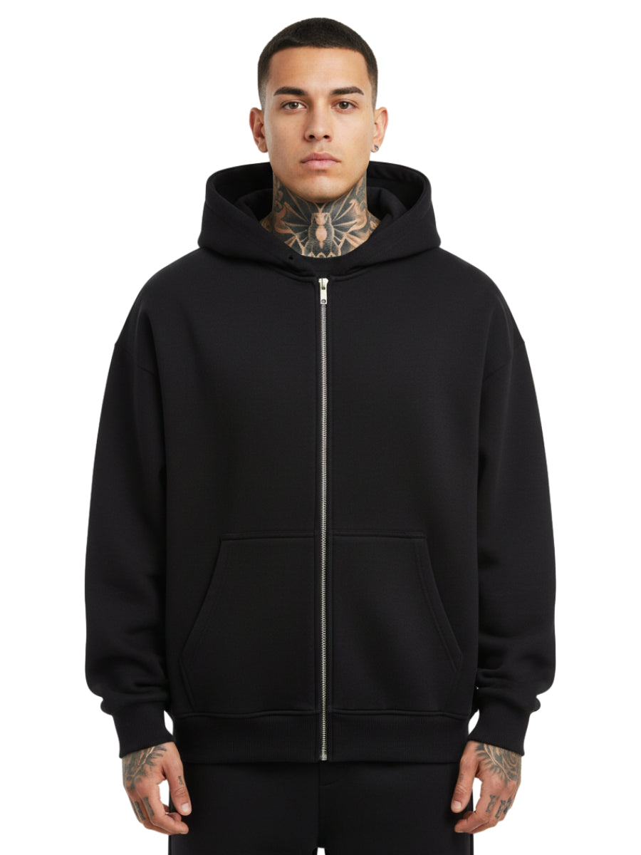 F*ck You - Oversized Zipper Hoodie mit Reißverschluss
