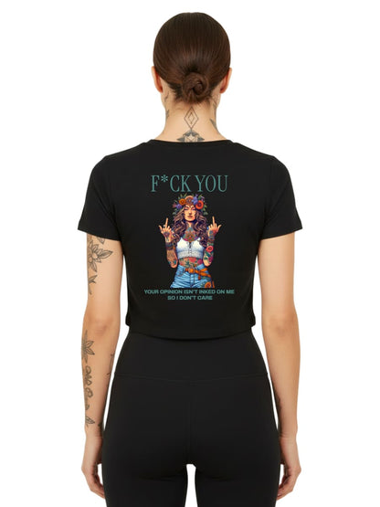 F*ck You - Ladies Cropped Tee