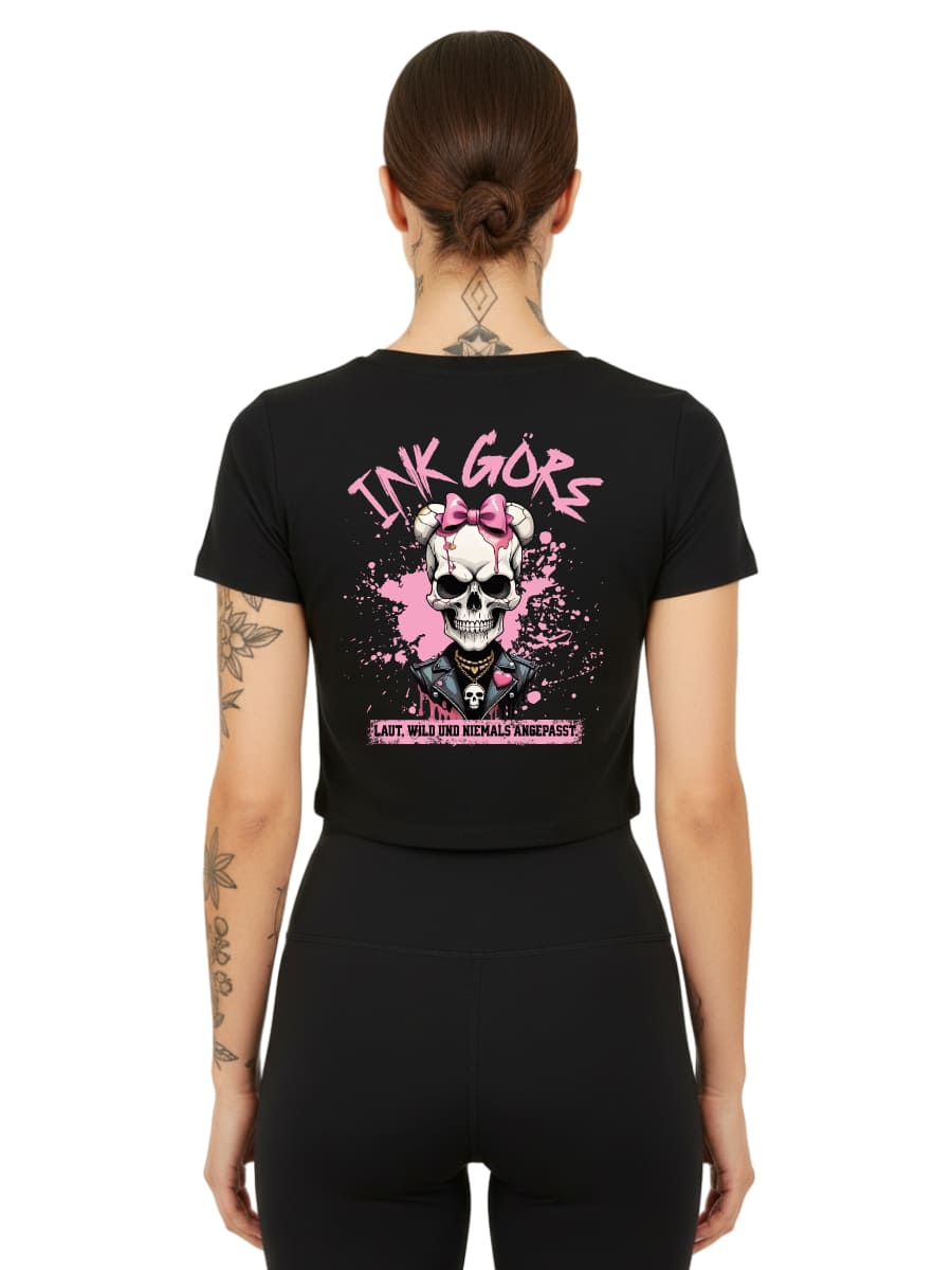 Ink Brat - Ladies Cropped Tee