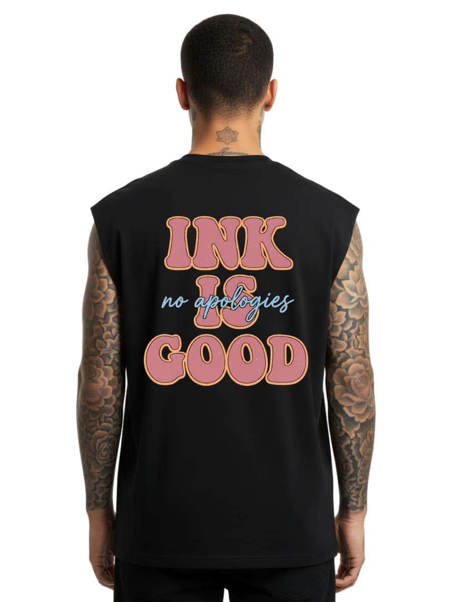 Ink is Good - Sleeveless Oversized Tee