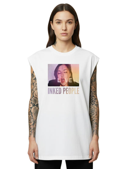 Love Inked People - Sleeveless Oversized Tee
