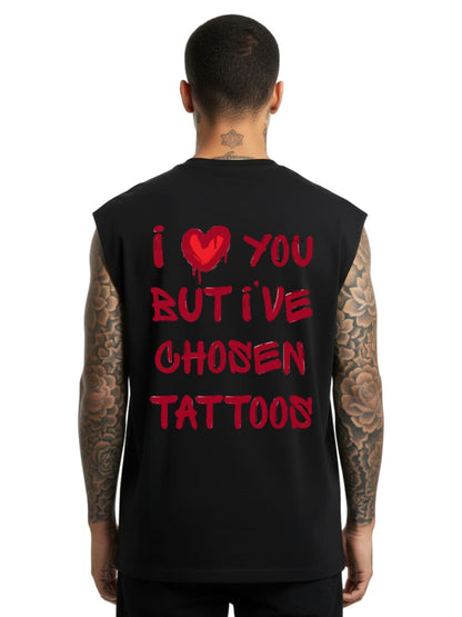 I Love You - Sleeveless Oversized Tee