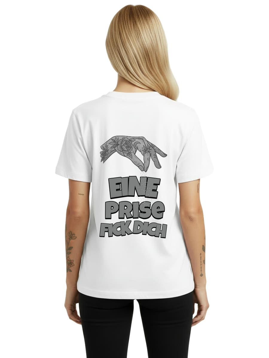 A touch of "Fuck You" - Women's Premium Shirt (without front print)