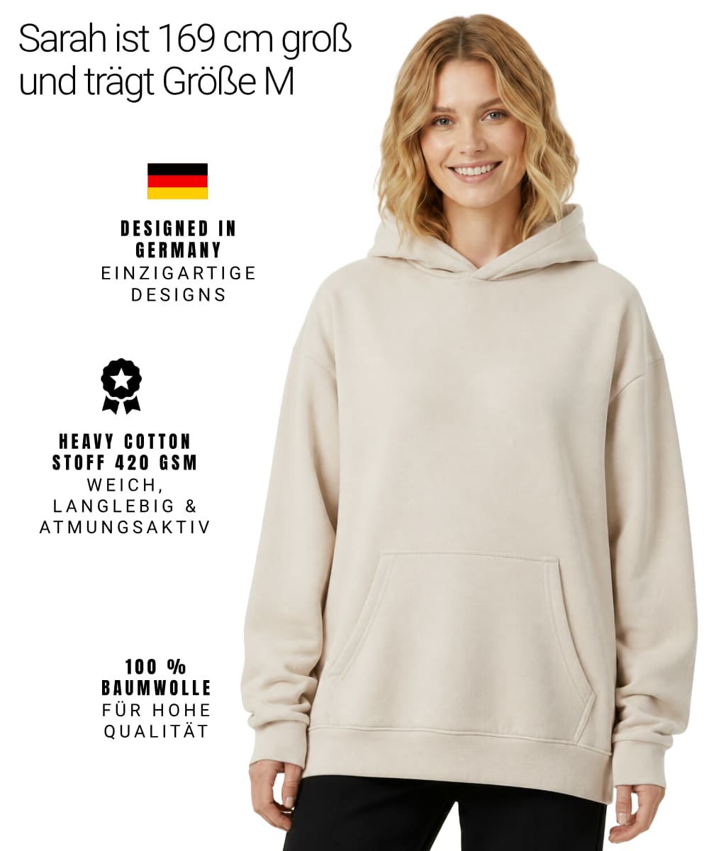 Schmerz Vergeht. Tinte Bleibt. - Oversized Hoodie