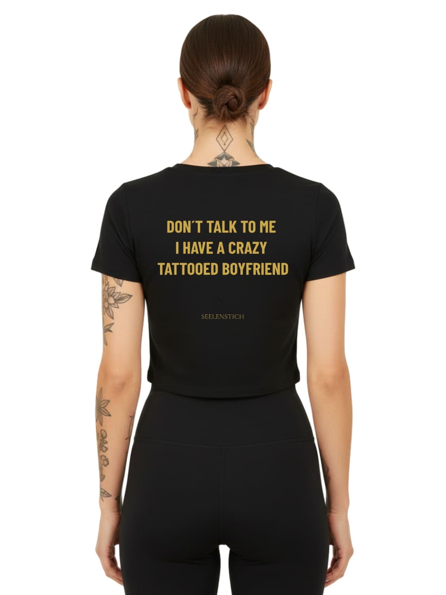 Don't Talk To Me - Ladies Cropped Tee
