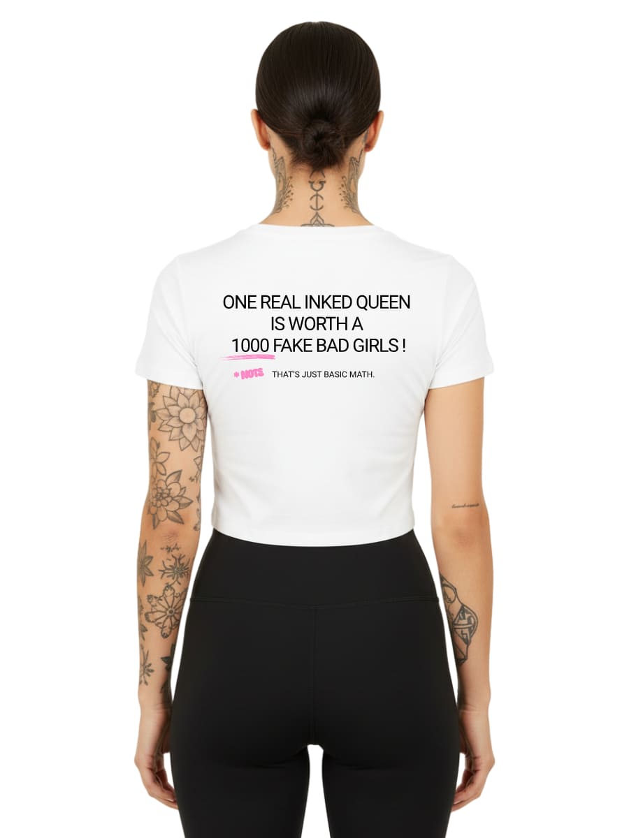 Inked Queen - Ladies Cropped Tee