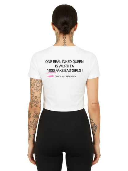 Inked Queen - Ladies Cropped Tee