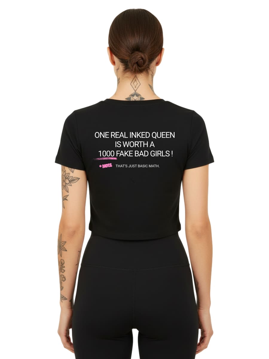Inked Queen - Ladies Cropped Tee