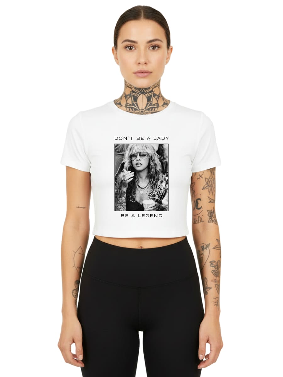 Vintage Tattoo Girl - Women's Cropped Tee