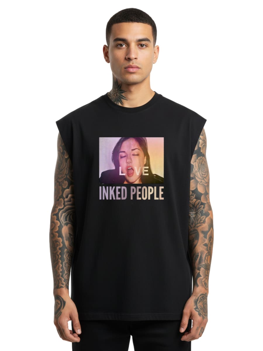 Love Inked People - Sleeveless Oversized Tee