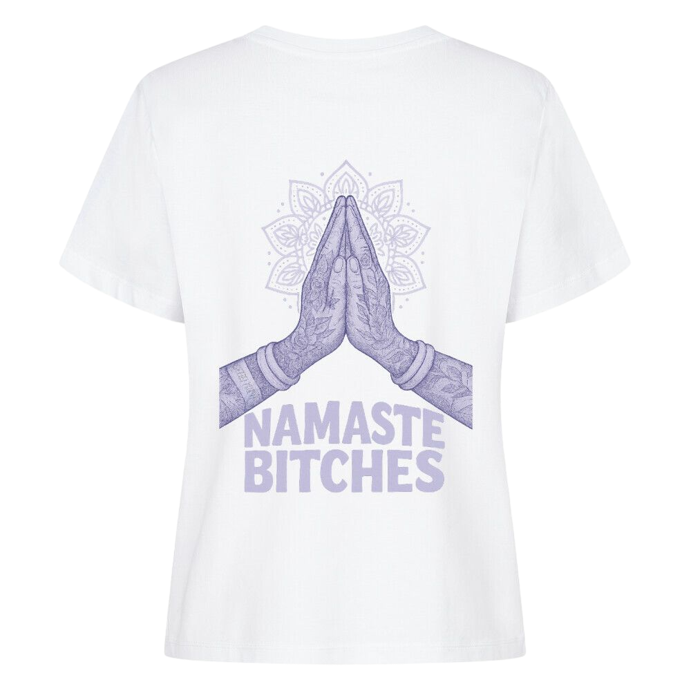 Namaste Bitches Lavendel - Damen Premium Shirt