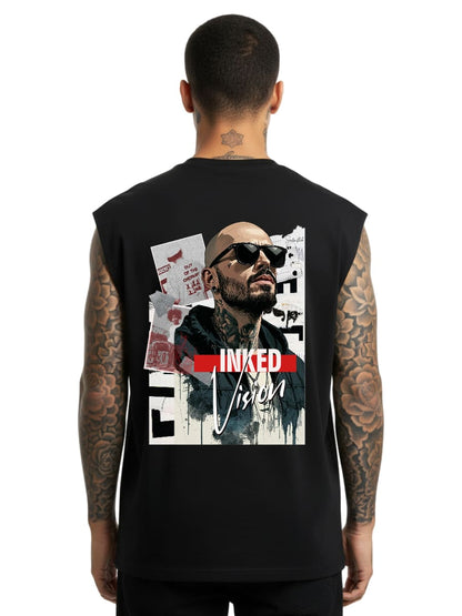 Inked Vision - Sleeveless Oversized Tee