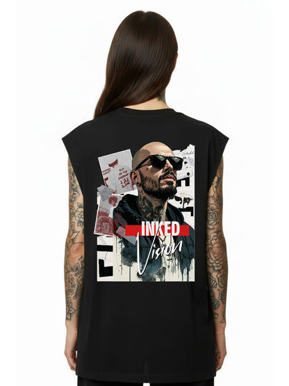 Inked Vision - Sleeveless Oversized Tee