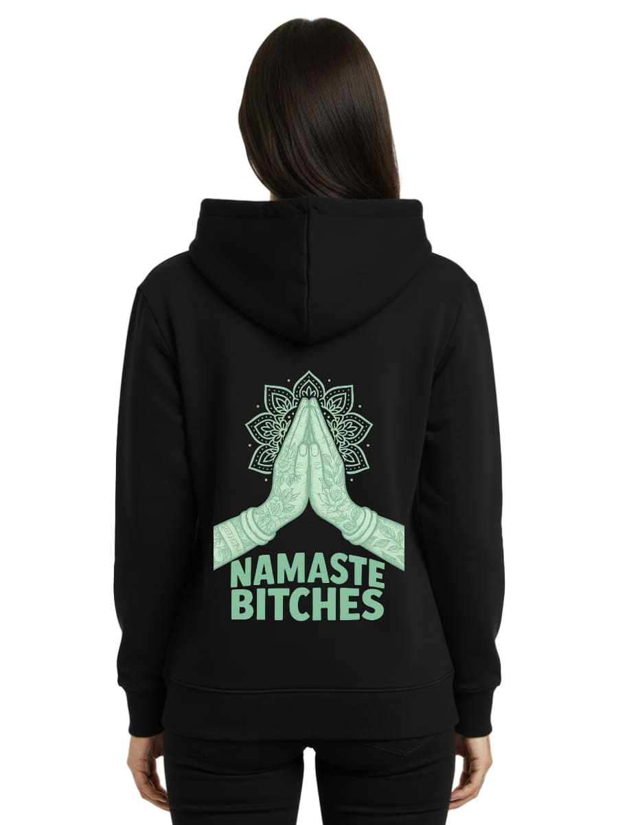 Namaste Bitches Mint - Premium Hoodie