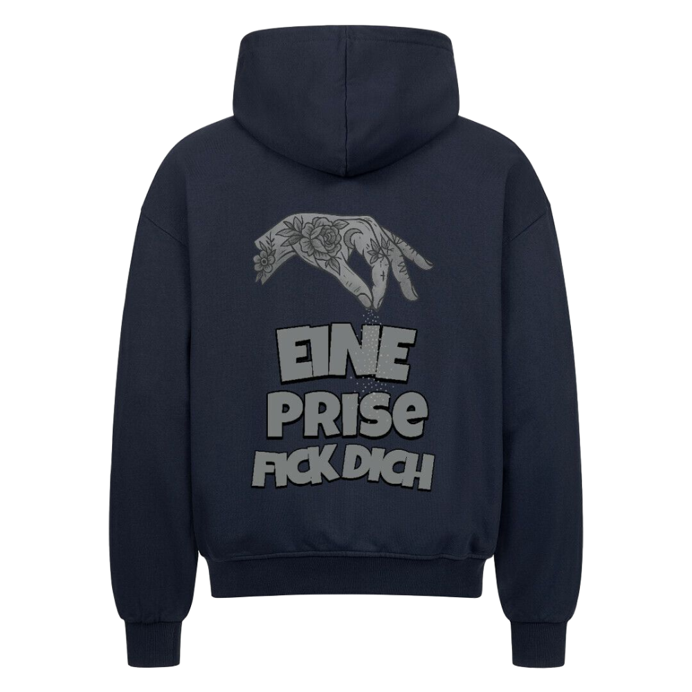 Eine Prise Fick Dich - Oversized Zipper Hoodie mit Reißverschluss