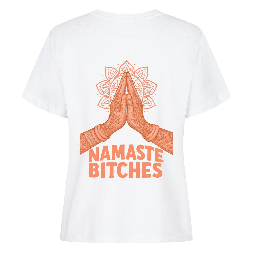 Namaste Bitches Orange - Damen Premium Shirt