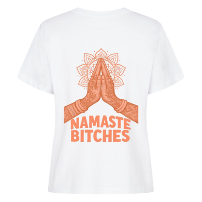 Namaste Bitches Orange - Damen Premium Shirt