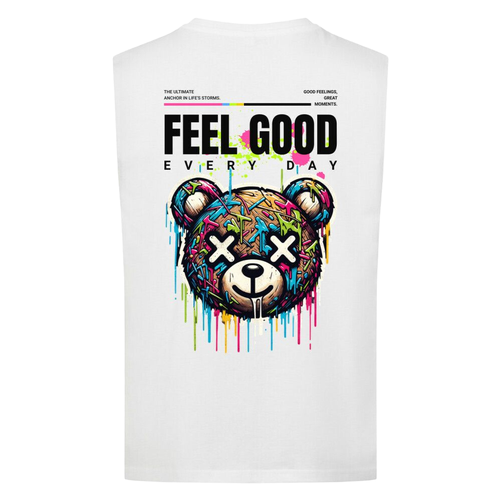 Feel Good Every Day - Sleeveless Oversized Tee