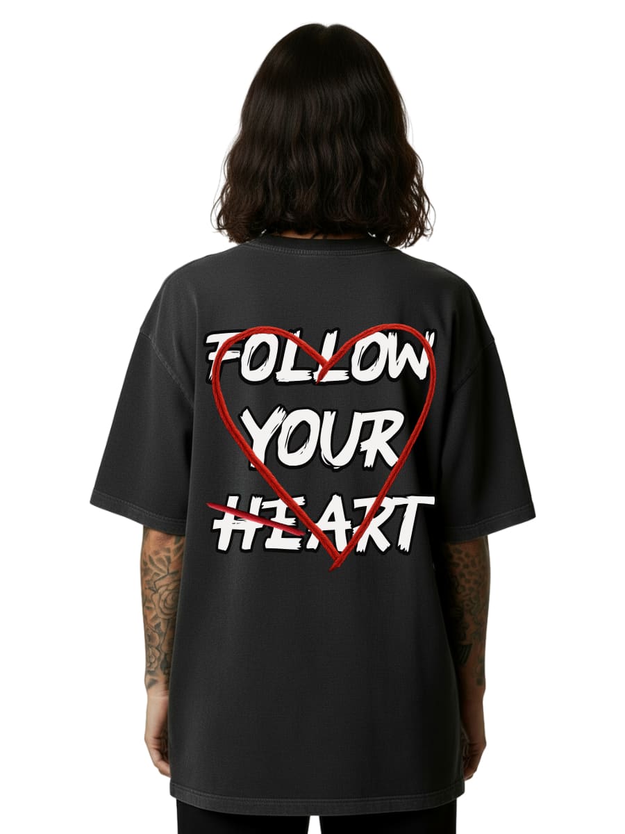 Follow Your (He)art - Oversized Shirt