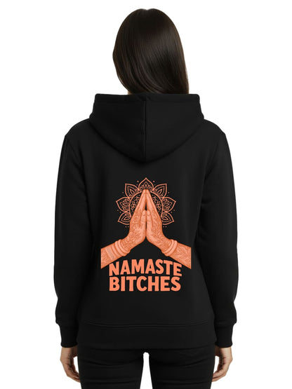 Namaste Bitches Orange - Premium Hoodie