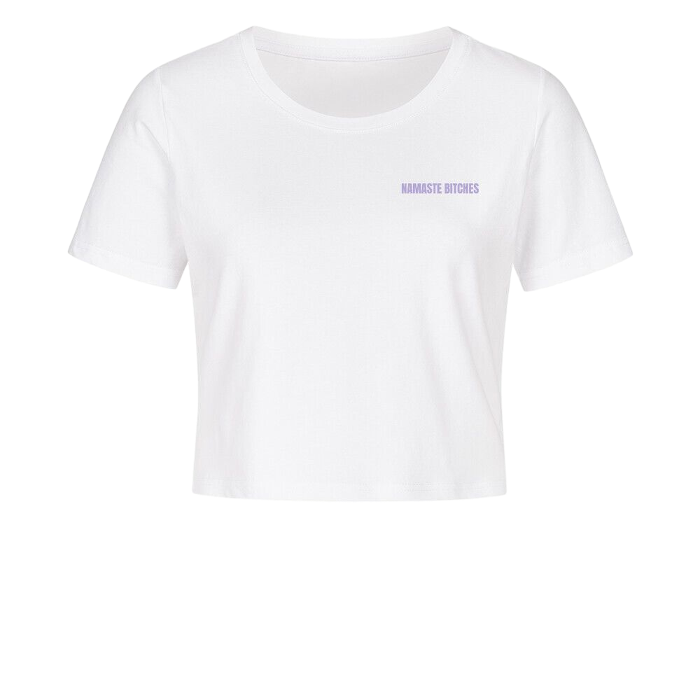Namaste Bitches Lavendel - Ladies Cropped Tee