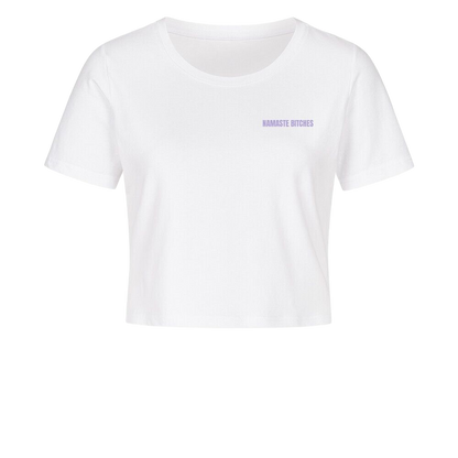 Namaste Bitches Lavendel - Ladies Cropped Tee