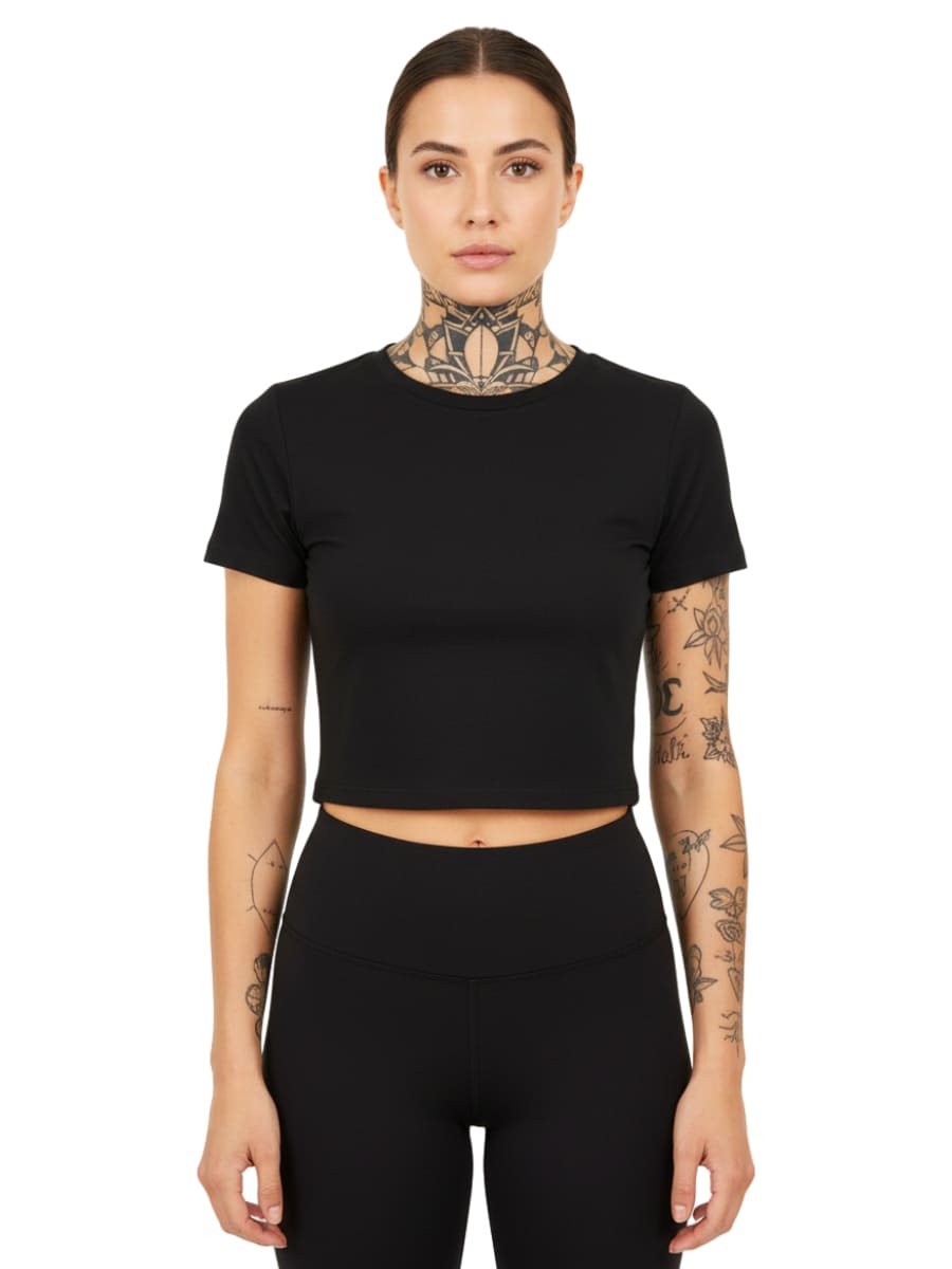 Eine Prise Fick Dich - Ladies Cropped Tee (ohne Frontprint)