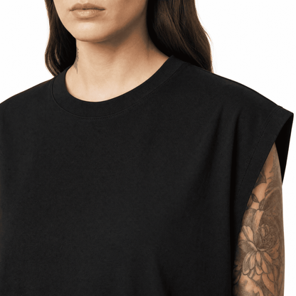 Namaste Bitches Mint - Sleeveless Oversized Tee (ohne Frontprint)