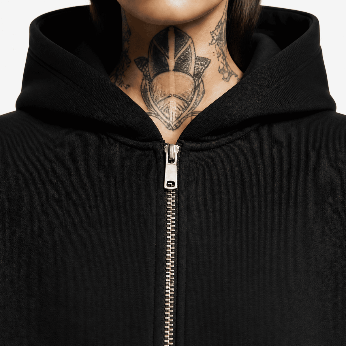 Namaste Bitches - Oversized Zipper Hoodie mit Reißverschluss